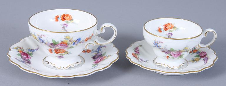 KAFFESERVIS, 78 st, porslin, "Pompadour", Rosenthal.