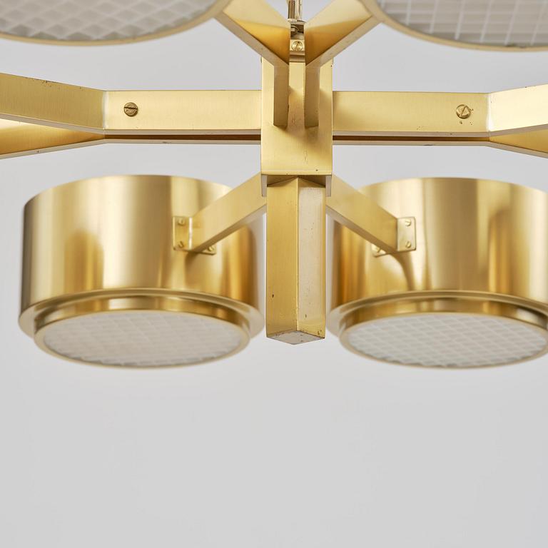 Hans-Agne Jakobsson, taklampa, modell "T 493/8", Hans-Agne Jakobsson AB, Markaryd, 1970-tal.