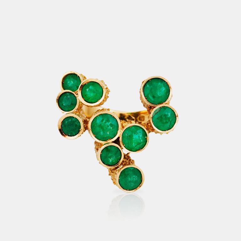 An H. Stern emerald ring. 1970's.