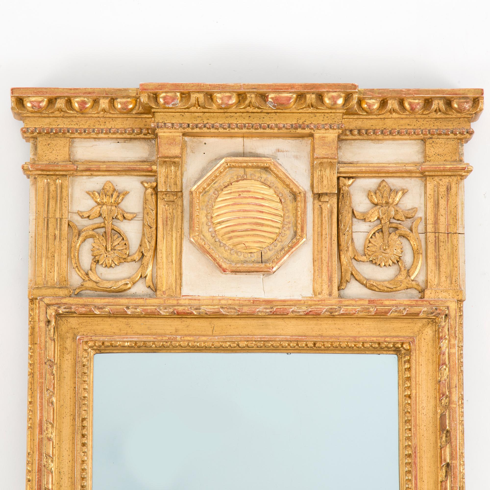 A late Gustavian mirror by Eric Wahlberg, Stockholm.