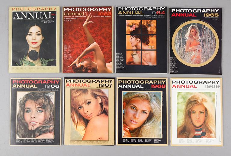 TIDNINGSMAGASIN, 8 st, Photography Annual, 1960-tal.