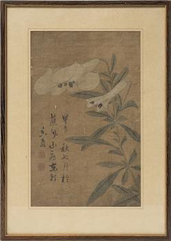 Unidentified artist, Lilies, late Qing dynasty.
