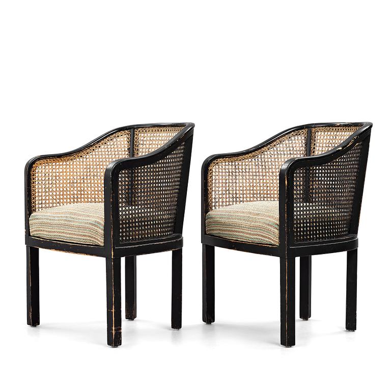OTTO SCHULZ, a pair of armchairs for Boet, Sweden 1930's.