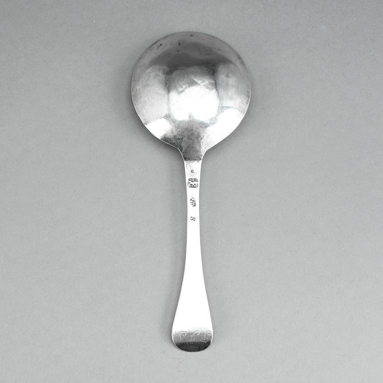 SUPSKED, silver, Anders Menell, Kalmar (1760-1795). Tot vikt 33 gram.