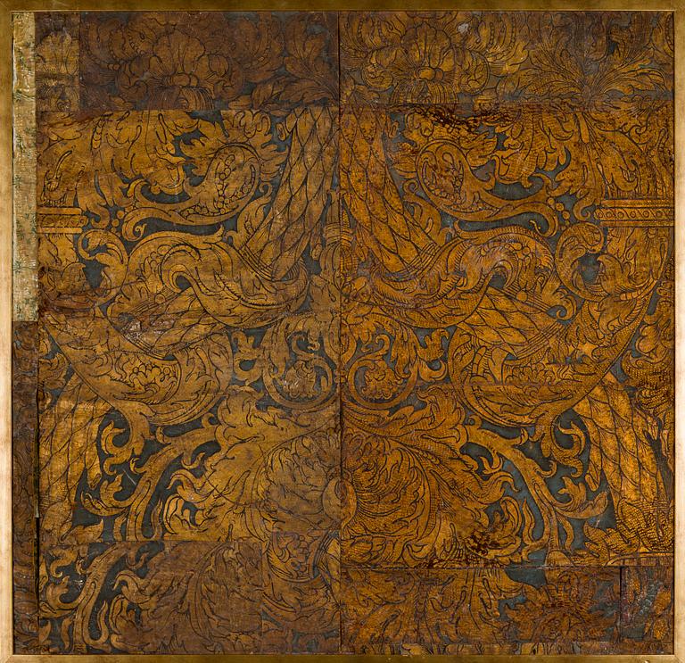 Tapet/gyllenläder, troligtvis Italien 1600-tal.