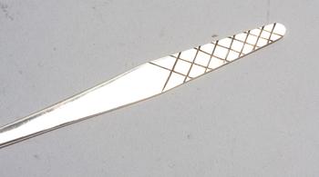 ISSLEV, sterling silver, svenska importstämplar, 1900-talets senare del.