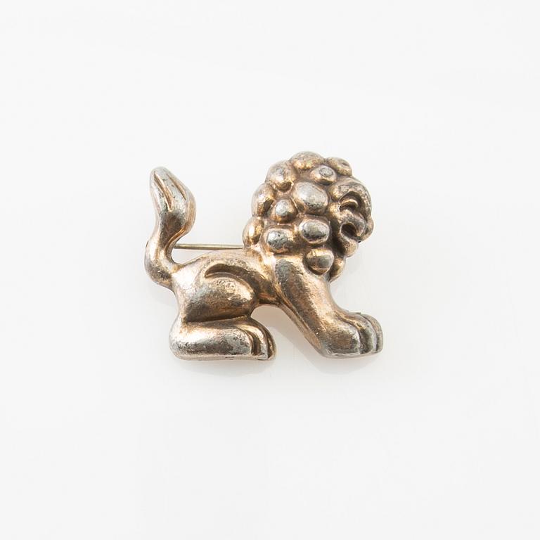 Anna Petrus, Brooch in pewter, for the company Svenskt Tenn.
