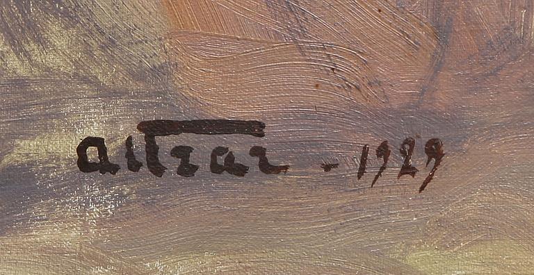 ANDERS ALTZAR, olja på duk, sign o dat 1929.