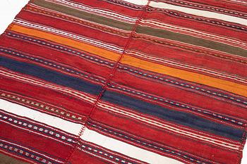 A Djajim rug, Aliabad, Hunza district, c 196 x 132 cm.