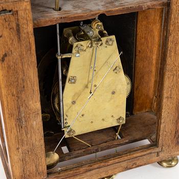 A Baroque wall clock by Johann Koch (watchmaker in Stockholm, royal watchmaker 1664-79).