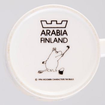 MOOMIN-MUG, porcelain, 'Office', Moomin Characters, Arabia 1996-2002.