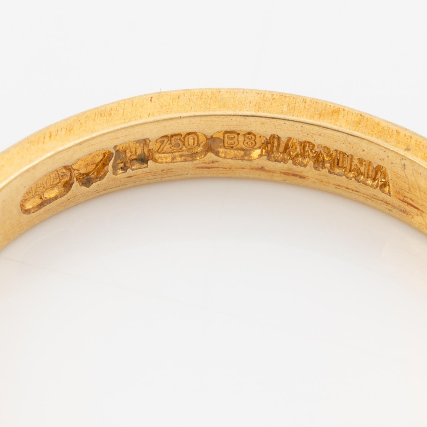 Lapponia, ring 18K guld och vitguld, Finland 1979.