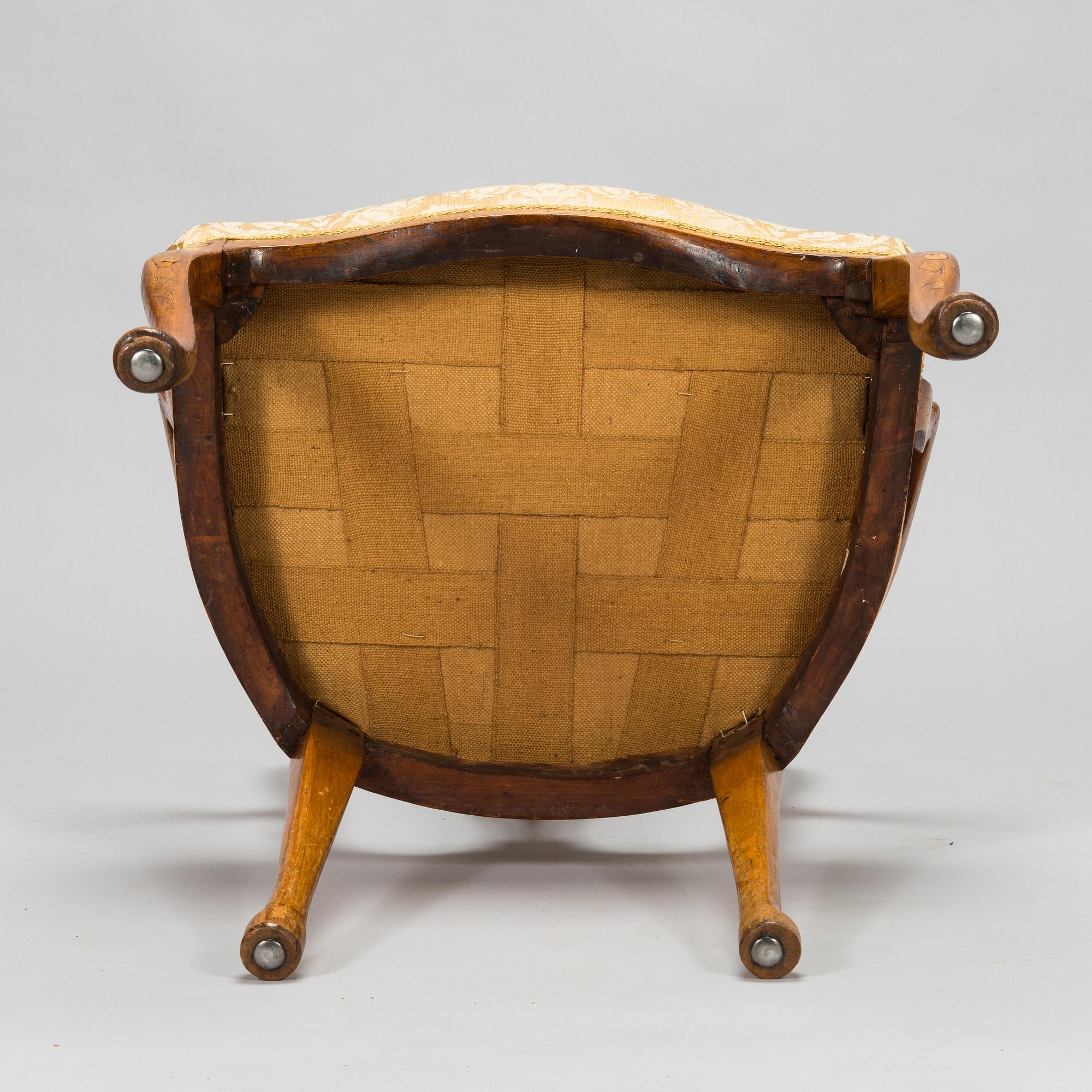 A Dutch 18th-century open armchair.
