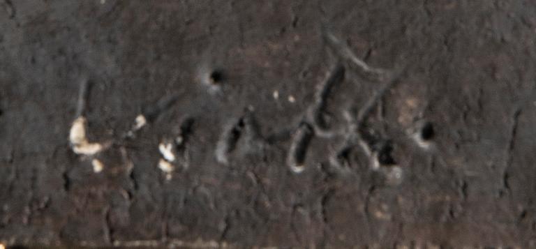 Ulla Viotti, a signed stoneware wall relief.