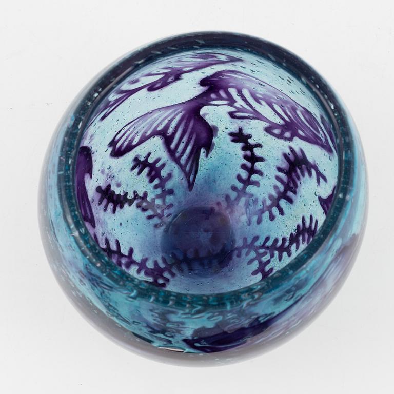 Olle Brozén, a 'graal' glass vase, Kosta Boda, Sweden, unsigned.