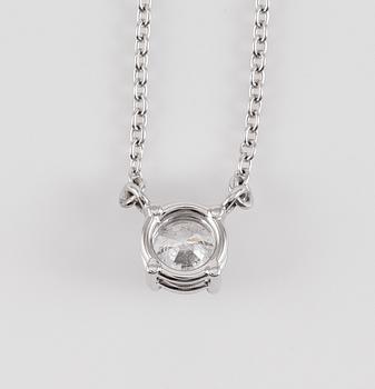 COLLIER, 18K vitguld och diamant ca 0.83 ct.