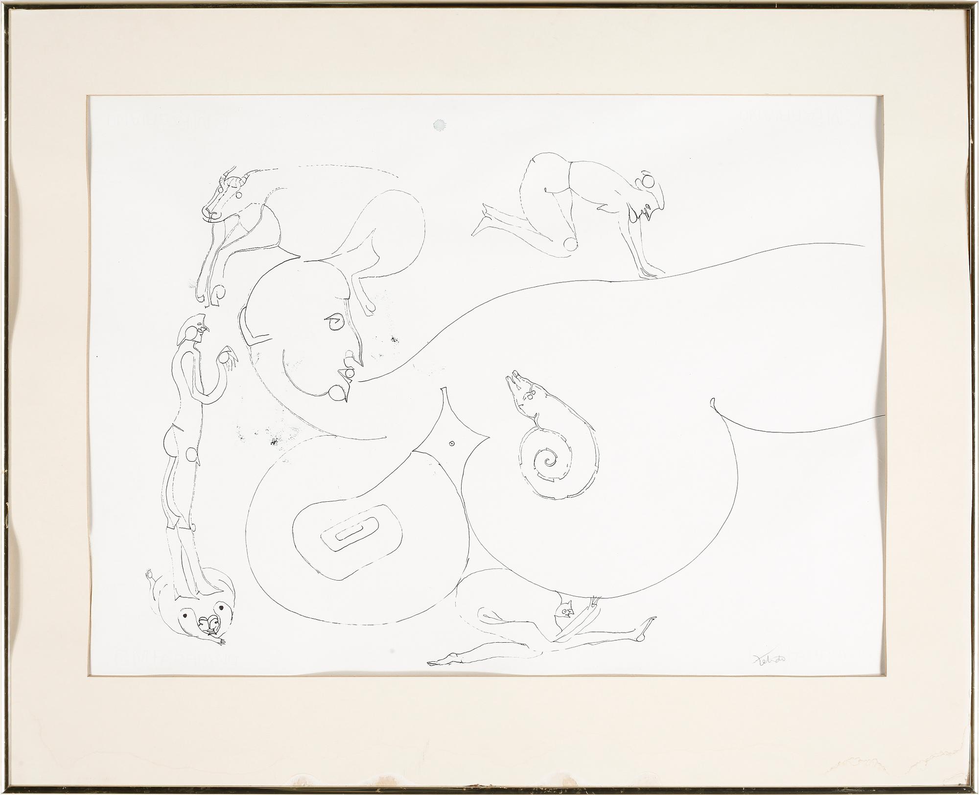 FRANCISCO TOLEDO, teckning, signerad.