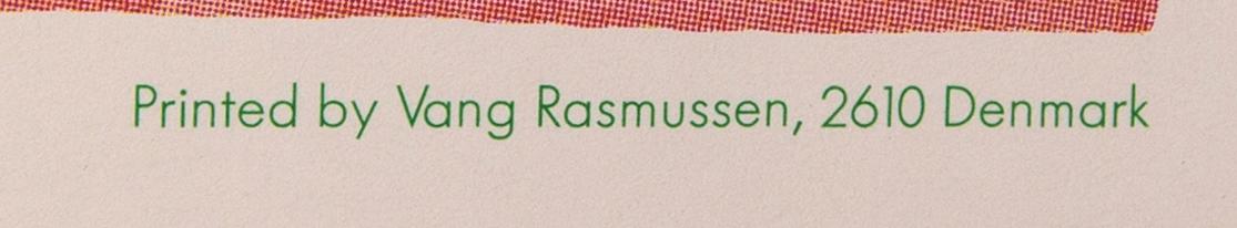 Walasse Ting, Litografiskt tryck, Printed Wang Rasmusen Denmark.