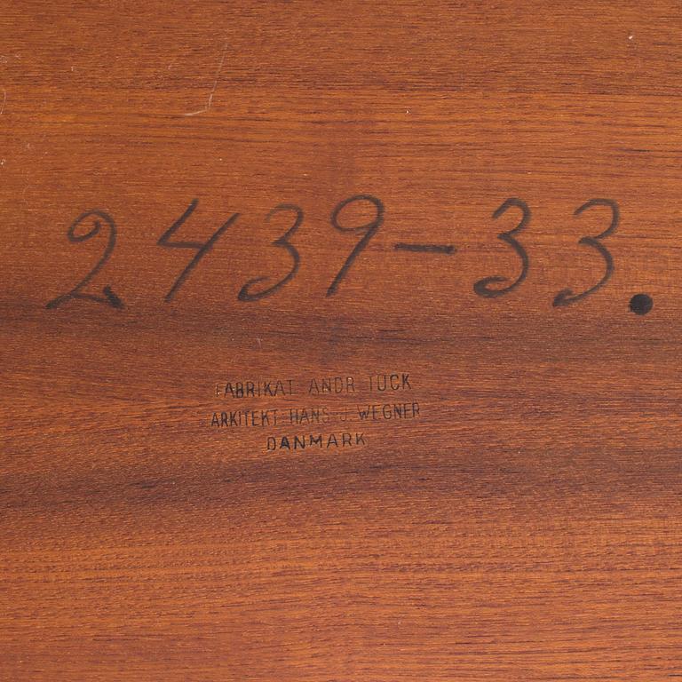 HANS J. WEGNER, sybord, "AT-33", Andreas Tuck, Danmark, 1900-talets andra hälft.