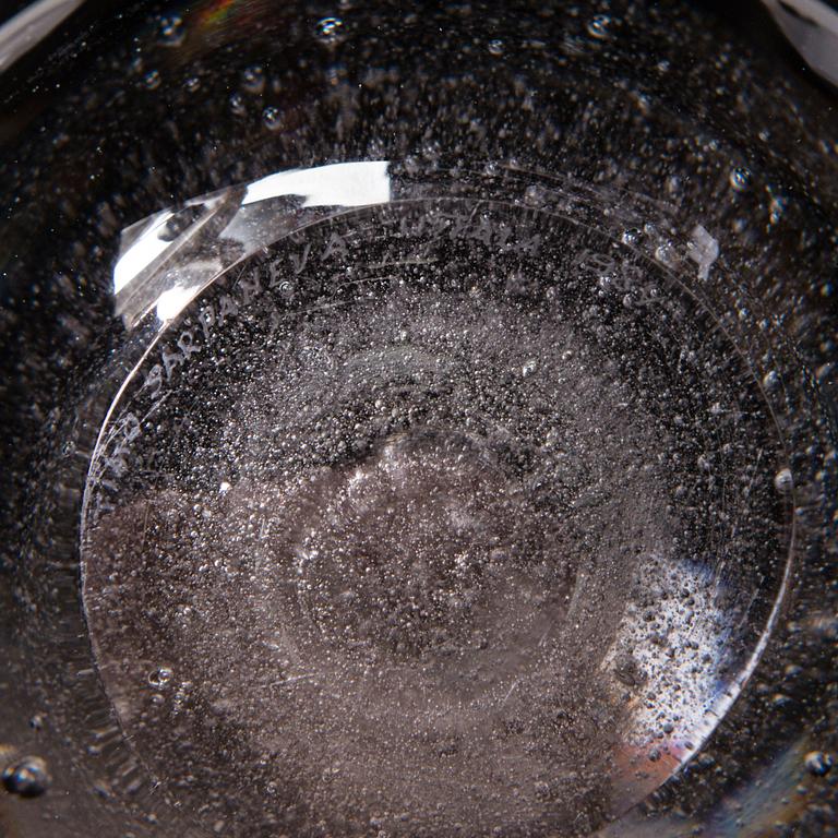 TIMO SARPANEVA, A glass sculpture signed Timo Sarpaneva 1984.
