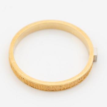Lapponia, ring 18K gold set with an eight-cut diamond, Finland 1976.