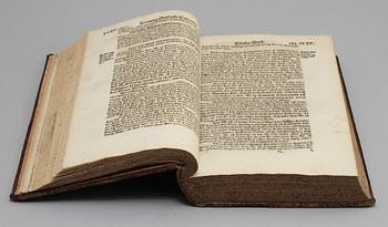 BOK, 2 delar i en vol, "Then Stoormächtige Högborne Furstes...Herr Gustaffs..." av Erich Jöransson Tegel, Stockholm 1622.