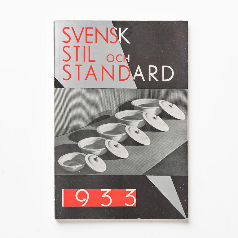 Catalogue, "Svensk stil och standard 1933".