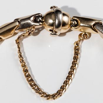 ARMBAND, 14K guld, finska kontrollstämplar 2000. Vikt 13,7 g.