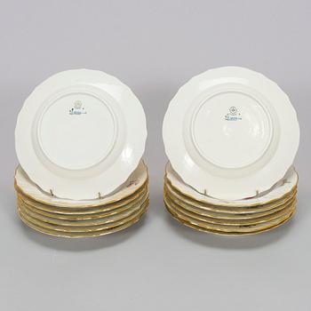 A 71-piece porcelain 'Frijsenborg' dinnerware set, Royal Copenhagen, Denmark.