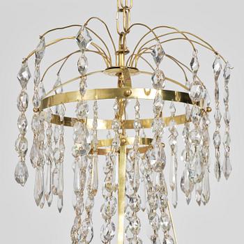 Ljuskrona, för fem ljus, Sverige, 1700-talets slut, Sengustaviansk.