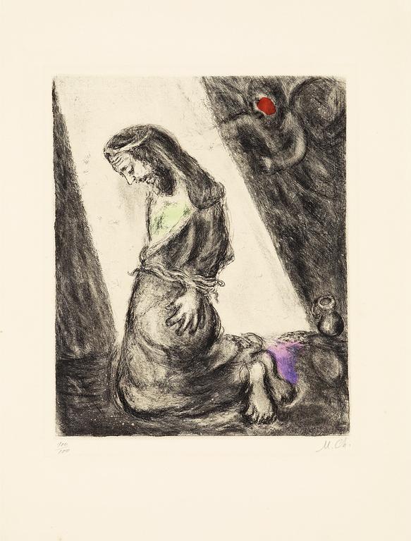 Marc Chagall, "Souffrance de Jérémie", ur: "La Bible".