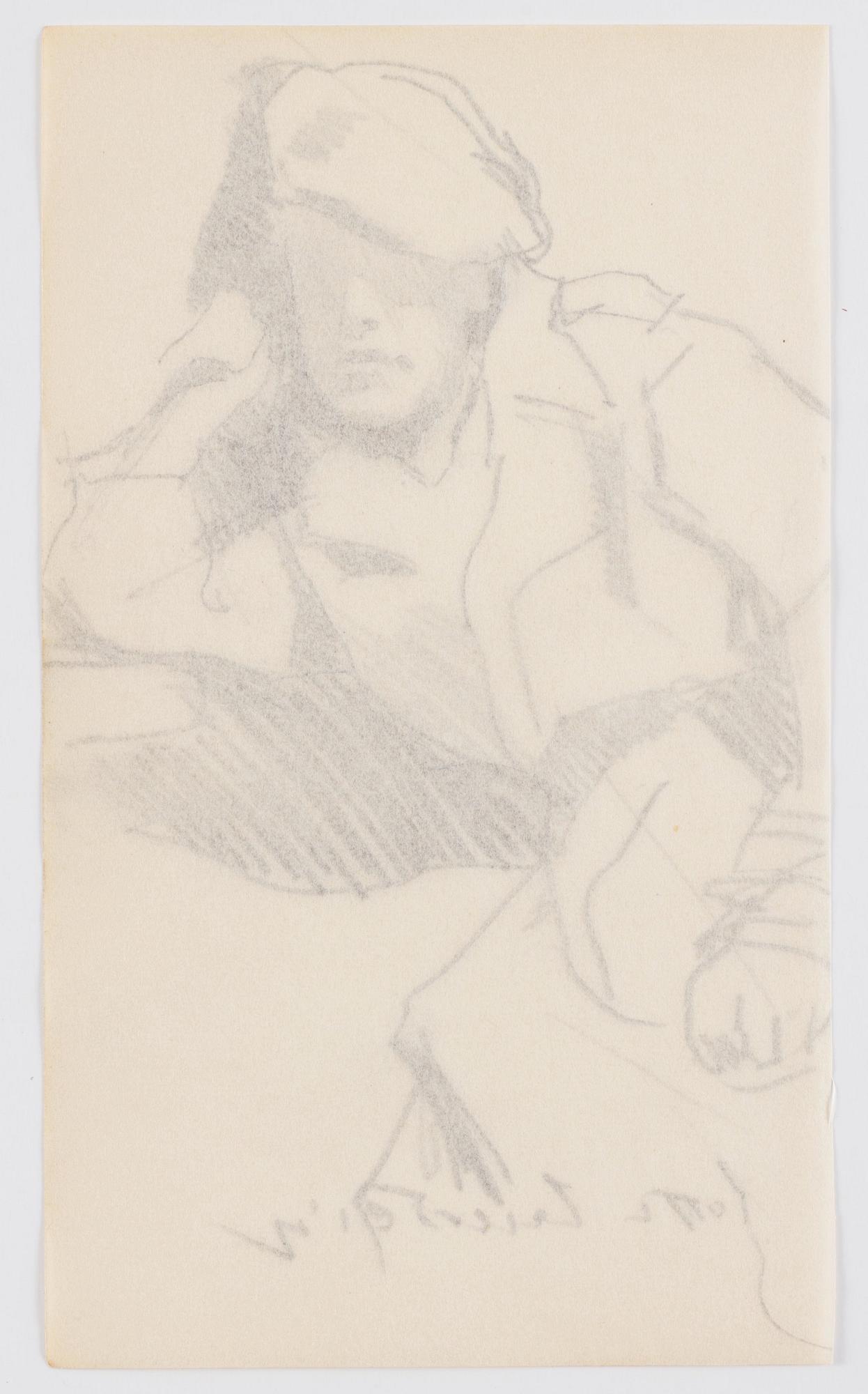 Lotte Laserstein, Man with Beret.