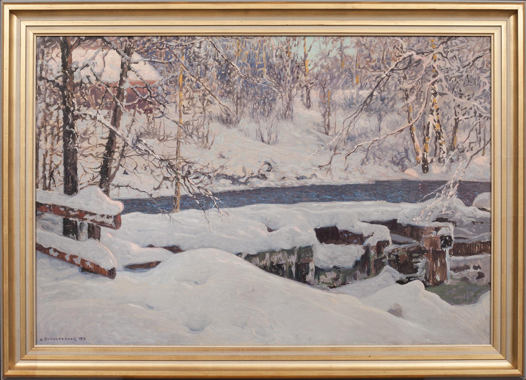 ANSHELM SCHULTZBERG, olja på duk, signerad och daterad 1917.