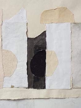 ISABELLA LAURELL, blandteknik med collage, signerad IL.