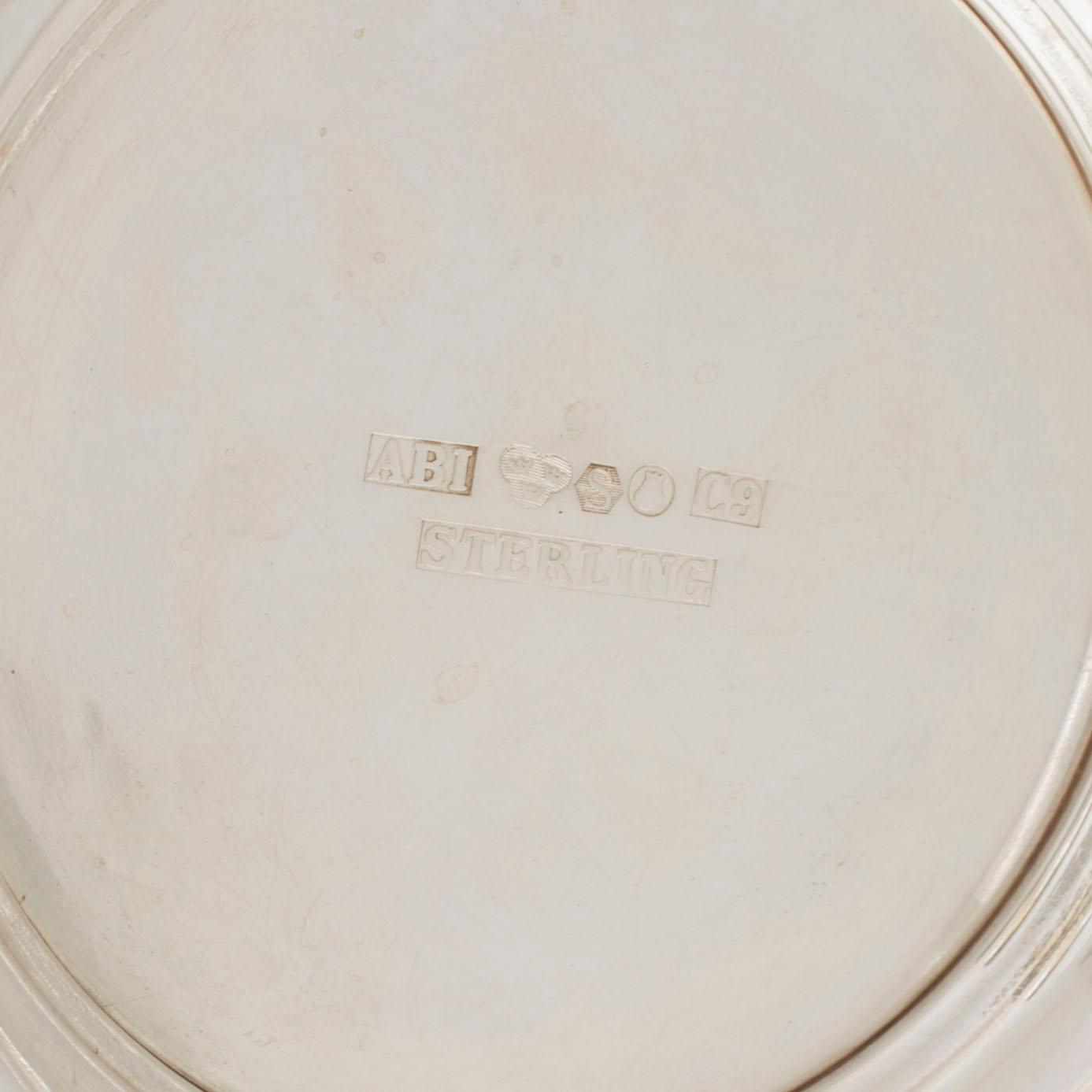A parcel-gilt sterling silver vase from Aktiebolaget Ikora, Stockholm, 1953.