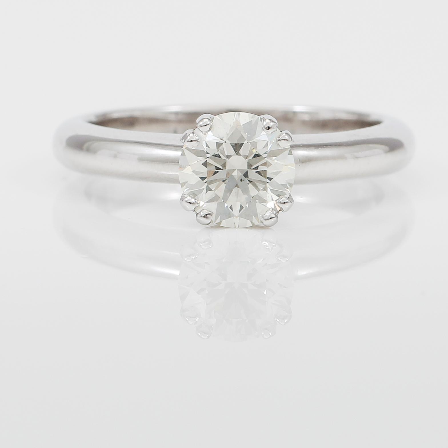 RING, solitär briljantslipad diamant 1,16 ct.