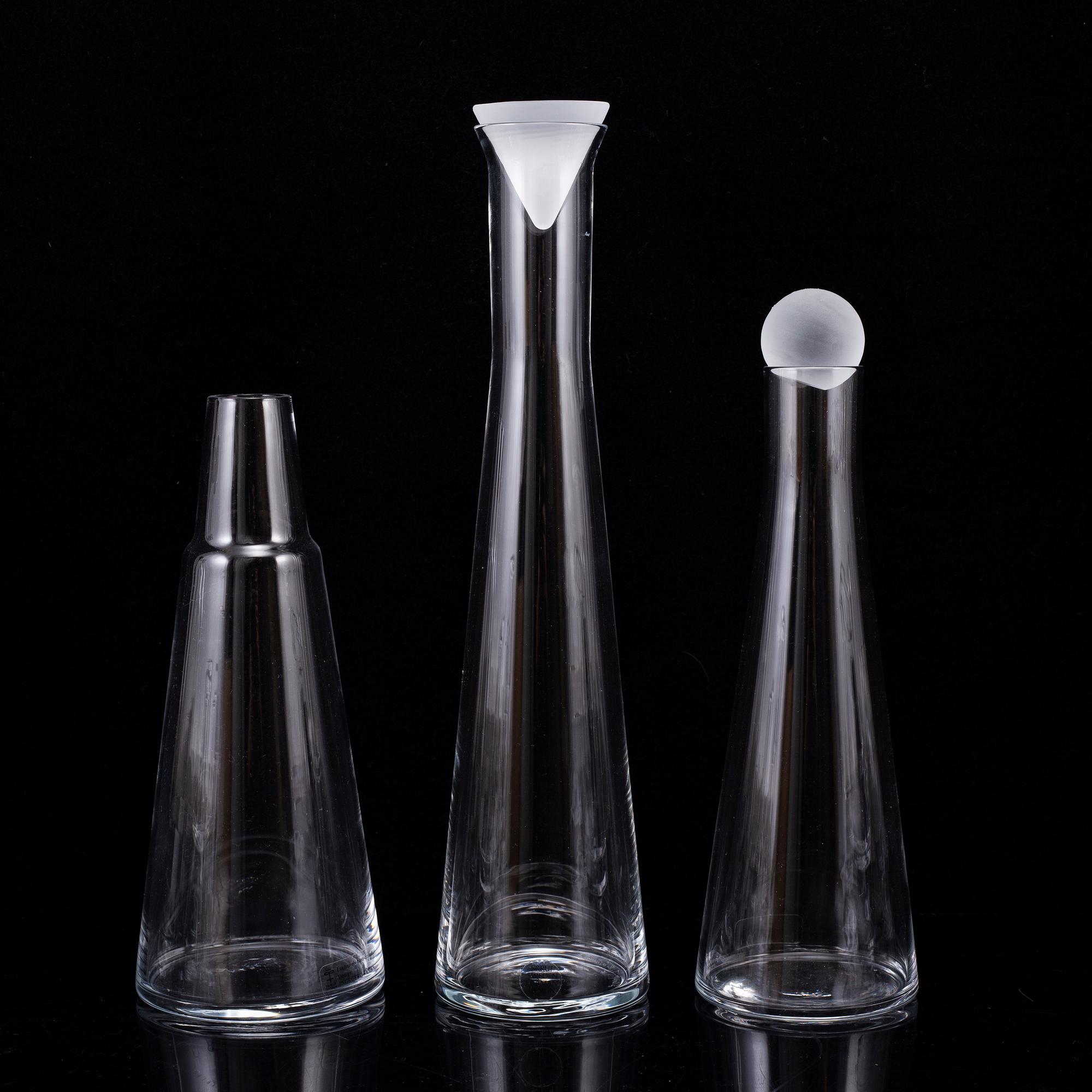 INGEGERD RÅMAN, 9 delar glas, Skruf.