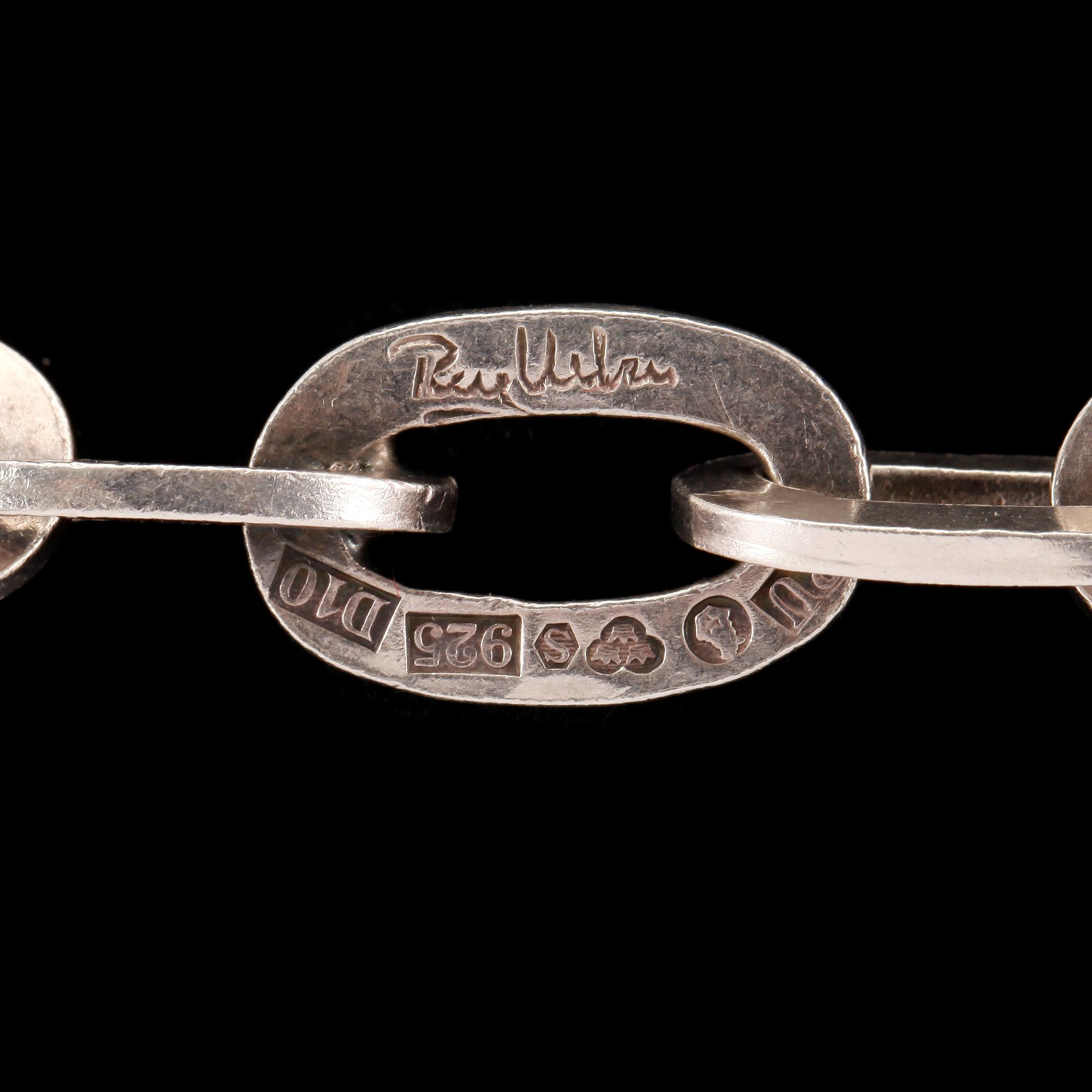 HALSLÄNK, sterlingsilver, Rey Urban, Stockholm 1978. Vikt ca 126 gram.