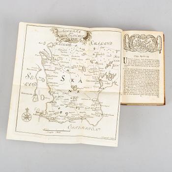 Linnaeus on Scania, 1751, with engraved map and plates.