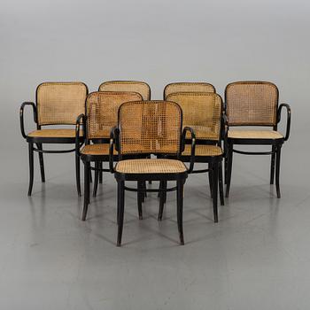 A set of 7 armhchairs.