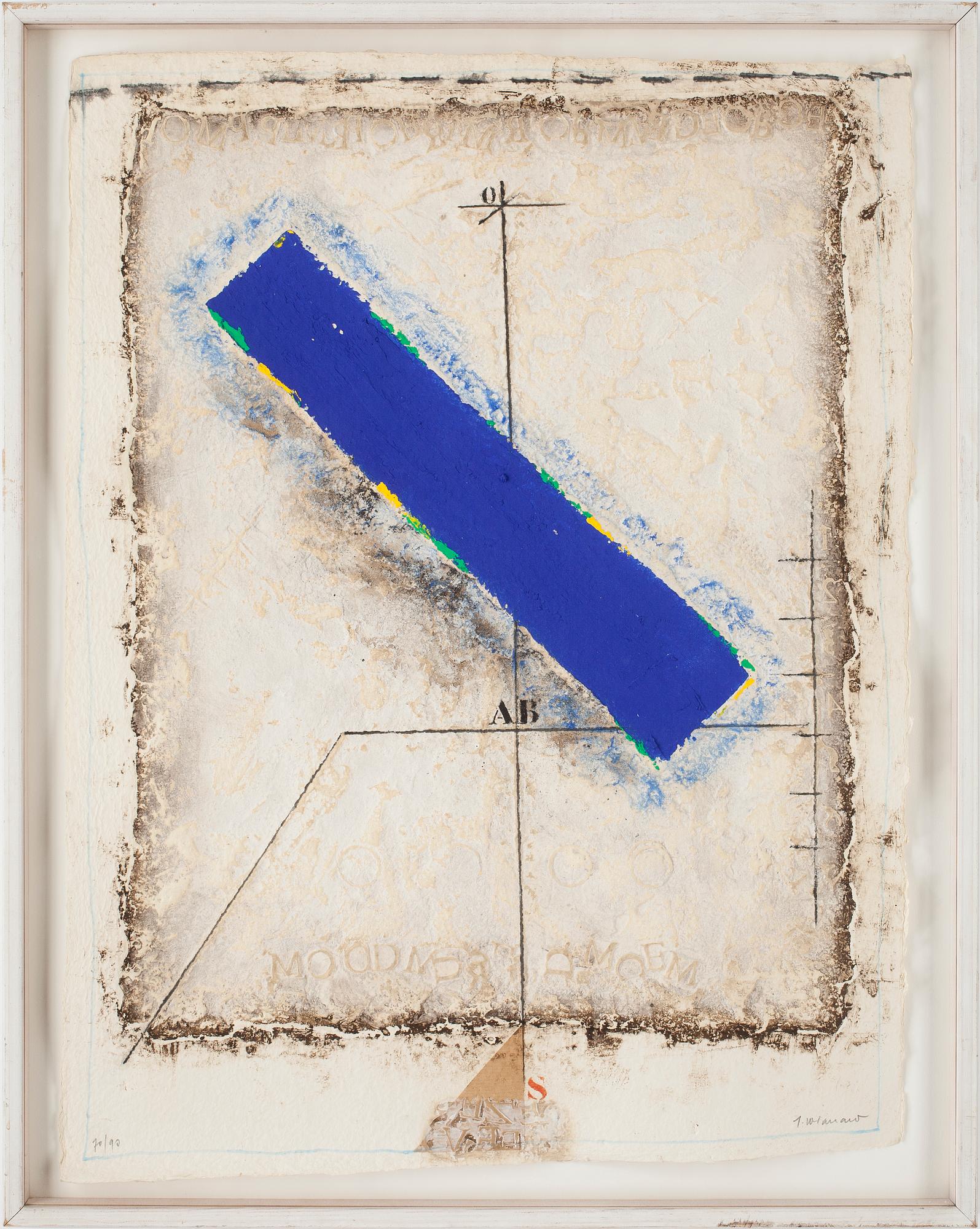 JAMES COIGNARD, karborundumetsning, signerad, numrerad 70/90.