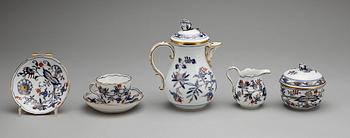 KAFFESERVIS, porslin, 9+3 delar, Meissen, 1900-tal.