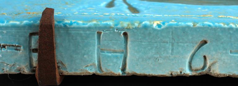 DEKORPLATTA, stengods, Gunnar Nylund.