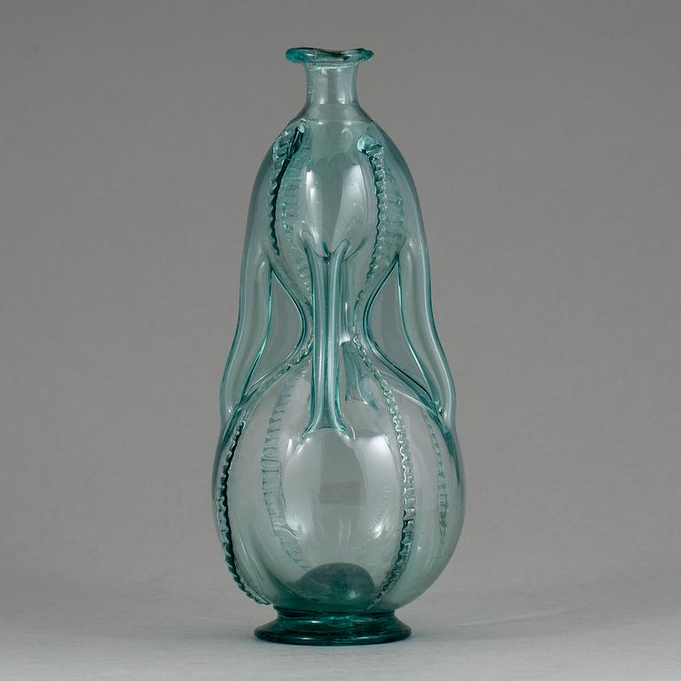 KLUCKAFLASKA, glas, 1800-tal.