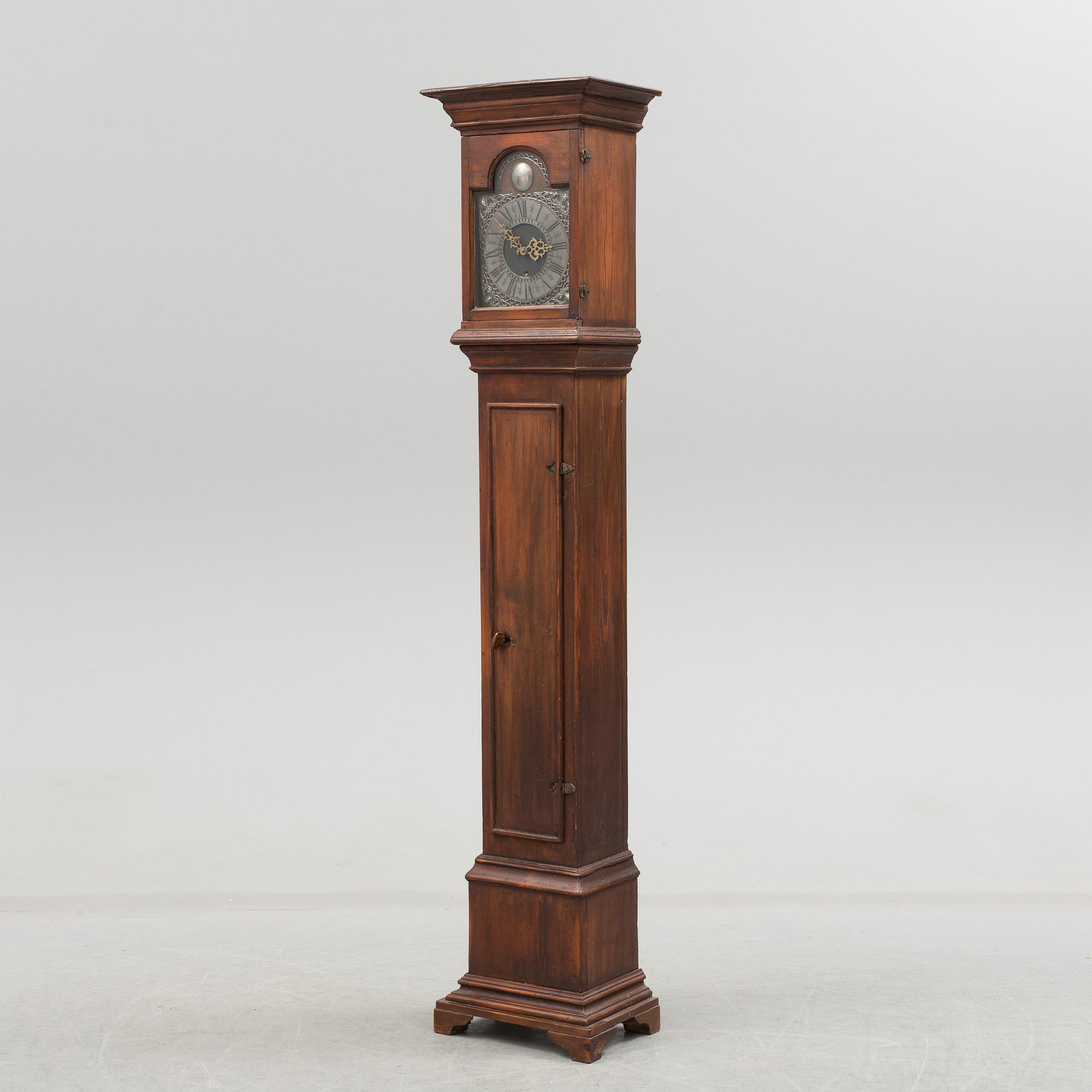 A 19th century grandfather clock.