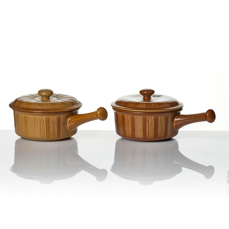 Wilhelm Kåge, servisdelar, 14 st, "Eldorado", Gustavsberg, 1936-1962.