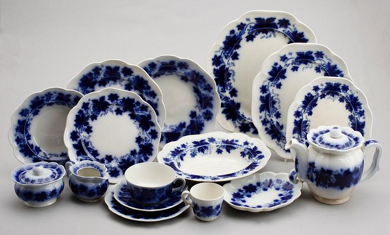 SERVISPORSLIN, 75 del,  "Blå Vinranka", Arthur Percy, Gefle.