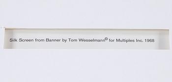 TOM WESSELMAN, after, silkscreen, 1968.
