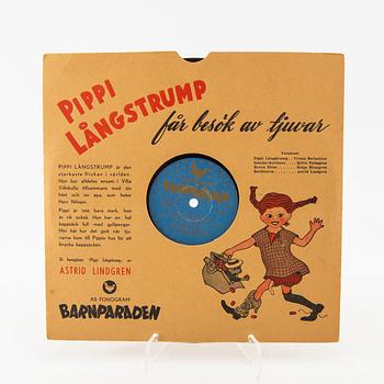 Skiva "Pippi Långstrump får besök av tjuvar" Barnparaden ab Fonogram.