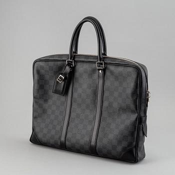 LOUIS VUITTON, 'Damier Graphite Porte Documents Voyage'.